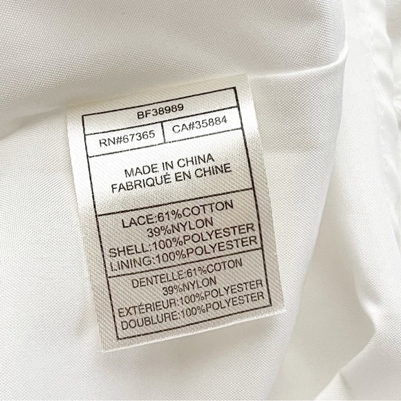 BB Dakota Part Lace Tunic Shirt Dress V-Neck White Size S - Picture 3 of 3